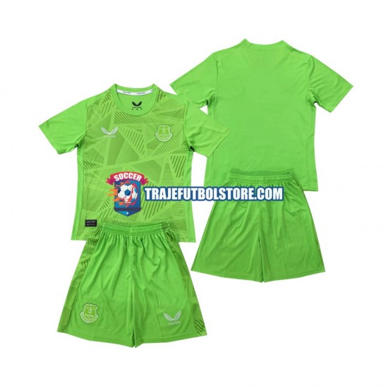 Camiseta 1ª Everton Portero Niño 2024-2025 Manga Corta