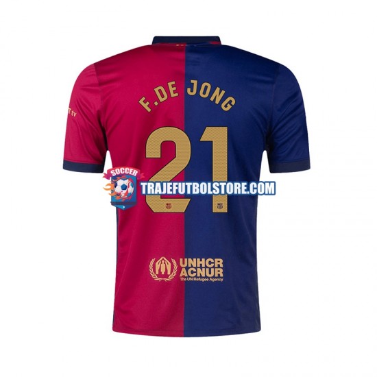 Camiseta 1ª FC Barcelona F. DE JONG 21 Hombre 2024-2025 Manga Corta
