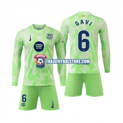 Camiseta 3ª FC Barcelona Gavi 6 Niño 2024-2025 ML