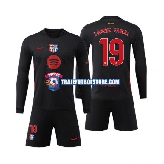 Camiseta 2ª FC Barcelona Lamine Yamal 19 Niño 2024-2025 ML