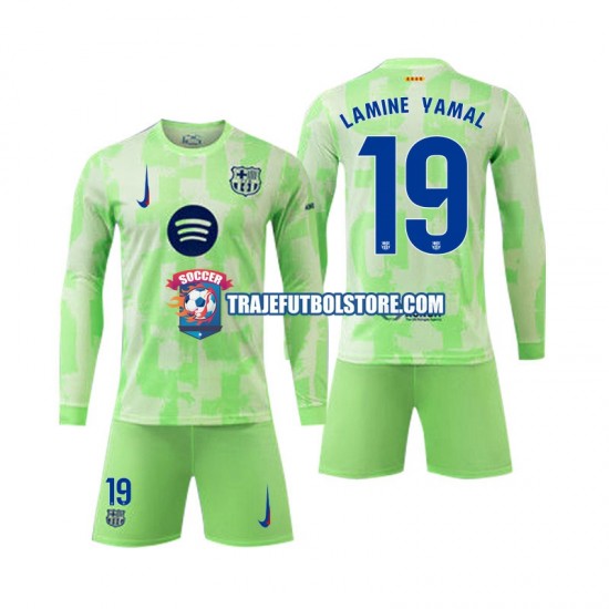 Camiseta 3ª FC Barcelona Lamine Yamal 19 Niño 2024-2025 ML