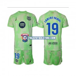Camiseta 3ª FC Barcelona Lamine Yamal 19 Niño 2024-2025 Manga Corta