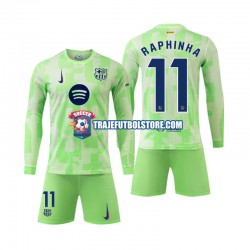 Camiseta 3ª FC Barcelona Raphinha 11 Niño 2024-2025 ML
