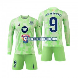 Camiseta 3ª FC Barcelona Robert Lewandowski 9 Niño 2024-2025 ML