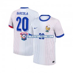 Camiseta 2ª Francia Bradley Barcola 20 Hombre 2024 Manga Corta