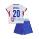 Camiseta 2ª Francia Bradley Barcola 20 Niño 2024 Manga Corta
