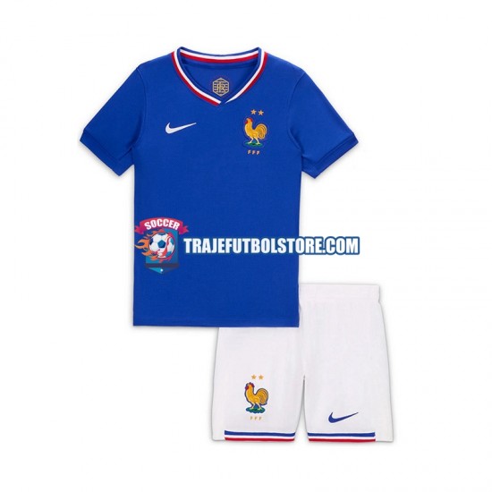 Camiseta 1ª Francia Bradley Barcola 20 Niño 2024 Manga Corta