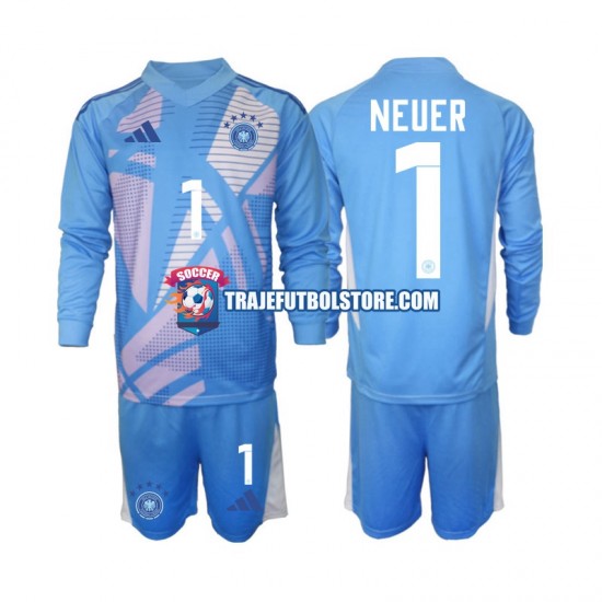 Camiseta 4ª Alemania Manuel Neuer 1 Portero Niño 2024-2025 ML