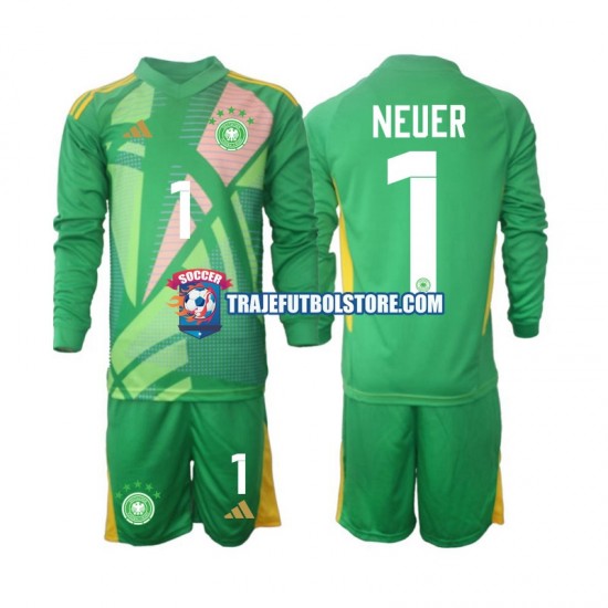 Camiseta 3ª Alemania Manuel Neuer 1 Portero Niño 2024-2025 ML