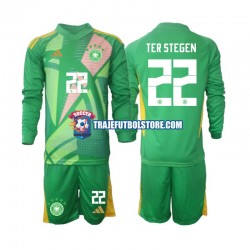 Camiseta 3ª Alemania Ter Stegen 22 Portero Niño 2024-2025 ML