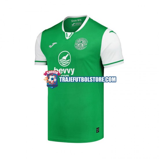 Camiseta 1ª Hibernian Hombre 2024-2025 Manga Corta