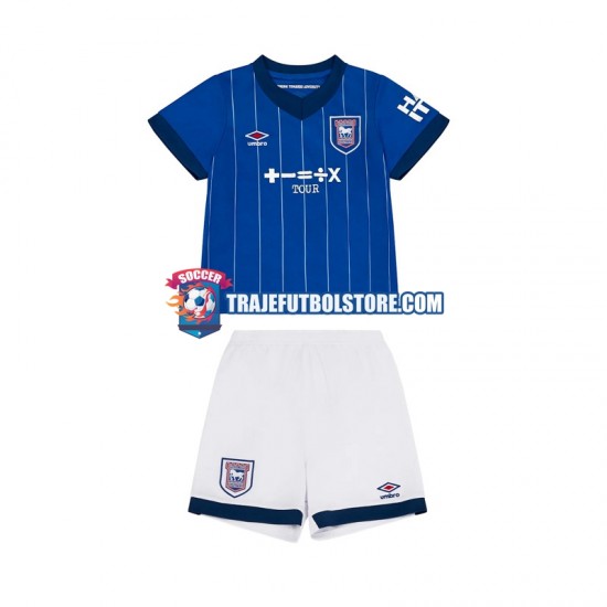 Camiseta 1ª Ipswich Town Niño 2024-2025 Manga Corta
