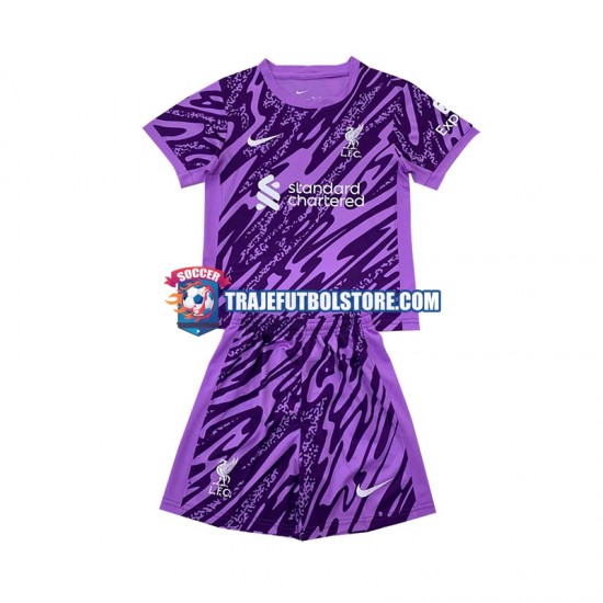 Camiseta 3ª Liverpool Portero Niño 2024-2025 Manga Corta