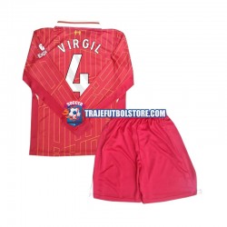 Camiseta 1ª Liverpool Virgil 4 Niño 2024-2025 ML