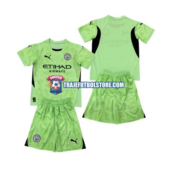 Camiseta 4ª Manchester City 2 Portero Niño 2024-2025 Manga Corta