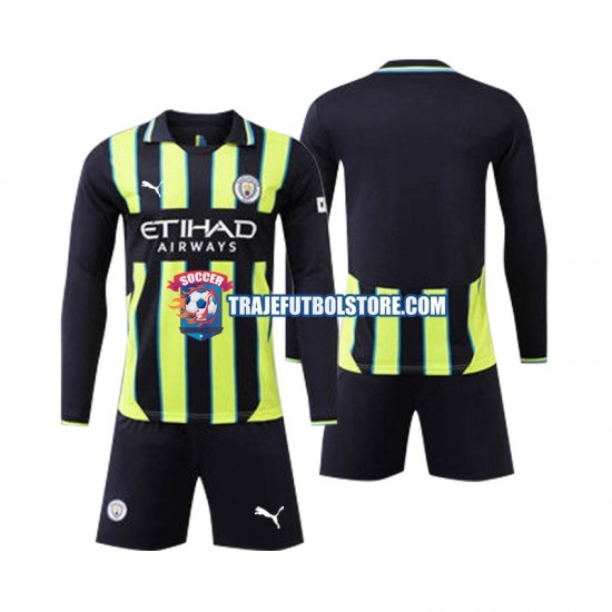 Camiseta 2ª Manchester City Niño 2024-2025 ML