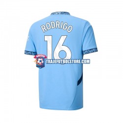 Camiseta 1ª Manchester City RODRIGO 16 Hombre 2024-2025 Manga Corta