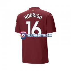 Camiseta 3ª Manchester City RODRIGO 16 Hombre 2024-2025 Manga Corta