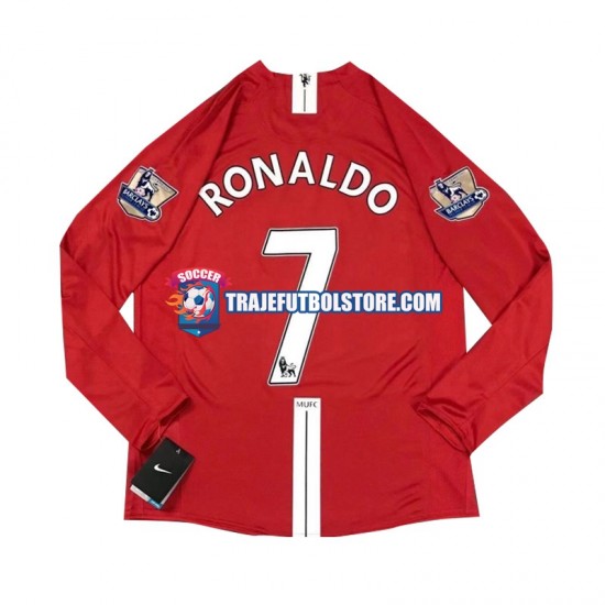 Camiseta 1ª Manchester United Cristiano Ronaldo 7 2007 Retro Hombre ML