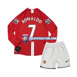 Camiseta 1ª Manchester United Cristiano Ronaldo 7 2007 Retro Niño ML
