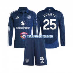 Camiseta 2ª Manchester United Manuel Ugarte 25 Niño 2024-2025 ML