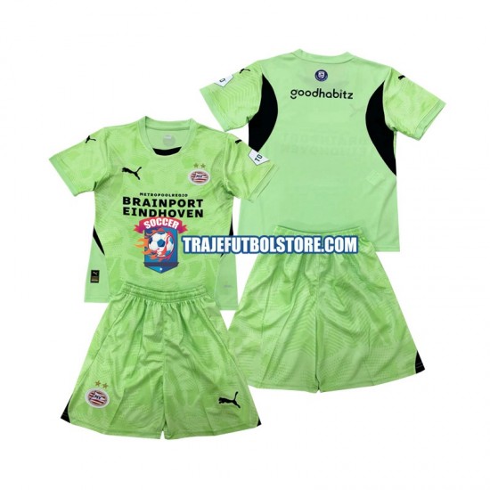 Camiseta 2ª PSV Eindhoven Portero Niño 2024-2025 Manga Corta