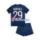 Camiseta 1ª Paris Saint-Germain Bradley Barcola 29 Niño 2024-2025 Manga Corta