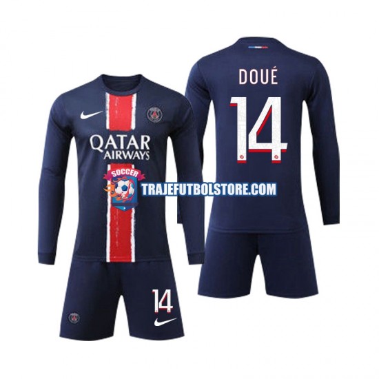Camiseta 1ª Paris Saint-Germain D Doue 14 Niño 2024-2025 ML