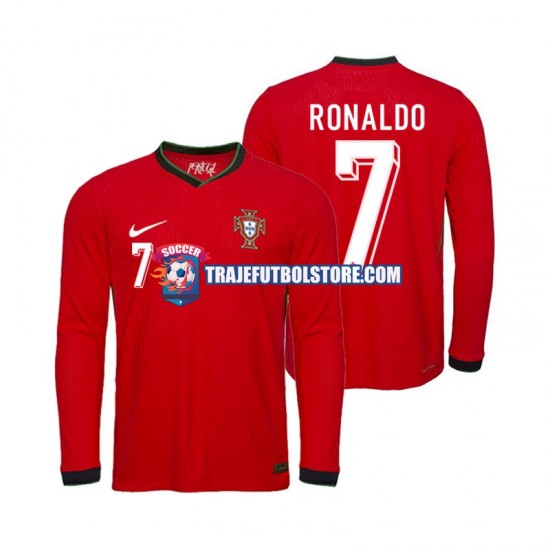 Camiseta 1ª Portugal Ronaldo 7 Hombre Euro 2024 ML