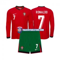 Camiseta 1ª Portugal Ronaldo 7 Niño Euro 2024 ML