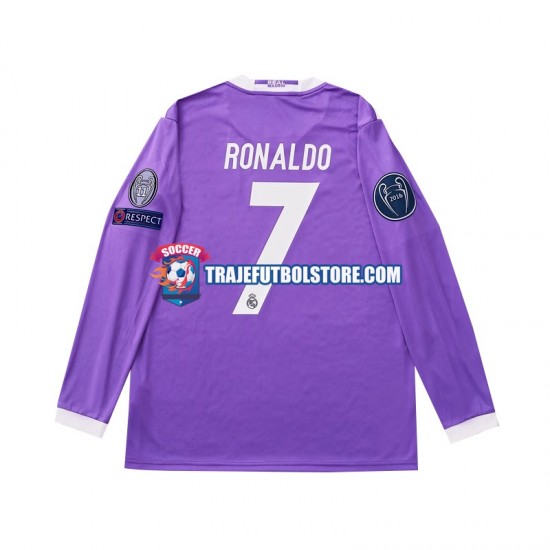 Camiseta 2ª Real Madrid Cristiano Ronaldo 7 2016 Retro Hombre ML