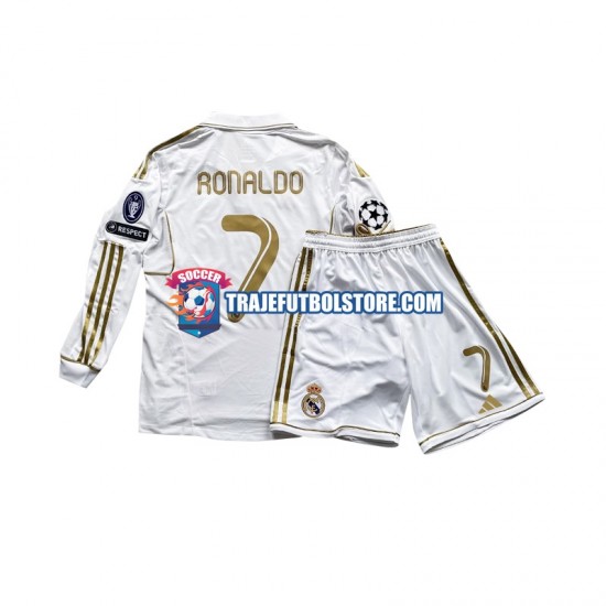 Camiseta 1ª Real Madrid Cristiano Ronaldo 7 Niño 2011 ML