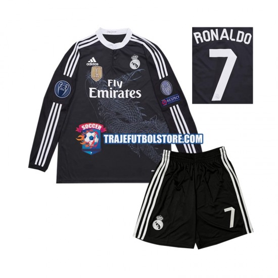 Camiseta 3ª Real Madrid Cristiano Ronaldo 7 2014 Retro Niño ML