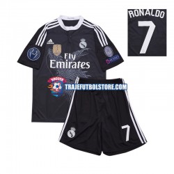 Camiseta 3ª Real Madrid Cristiano Ronaldo 7 2014 Retro Niño Manga Corta
