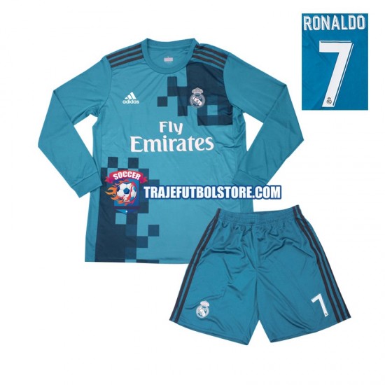 Camiseta 3ª Real Madrid Cristiano Ronaldo 7 2017 Retro Niño ML