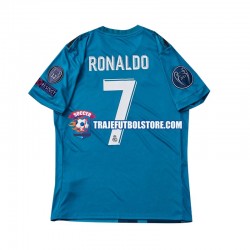 Camiseta 3ª Real Madrid Cristiano Ronaldo 7 2017 Retro Hombre Manga Corta