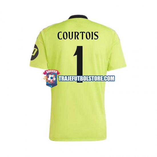 Camiseta 3ª Real Madrid COURTOIS 1 Portero Hombre 2024-2025 Manga Corta