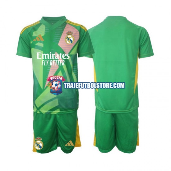 Camiseta 3ª Real Madrid Portero Niño 2024-2025 Manga Corta