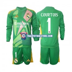 Camiseta 3ª Real Madrid Thibaut Courtois 1 Portero Niño 2024-2025 ML