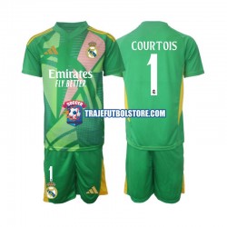 Camiseta 3ª Real Madrid Thibaut Courtois 1 Portero Niño 2024-2025 Manga Corta