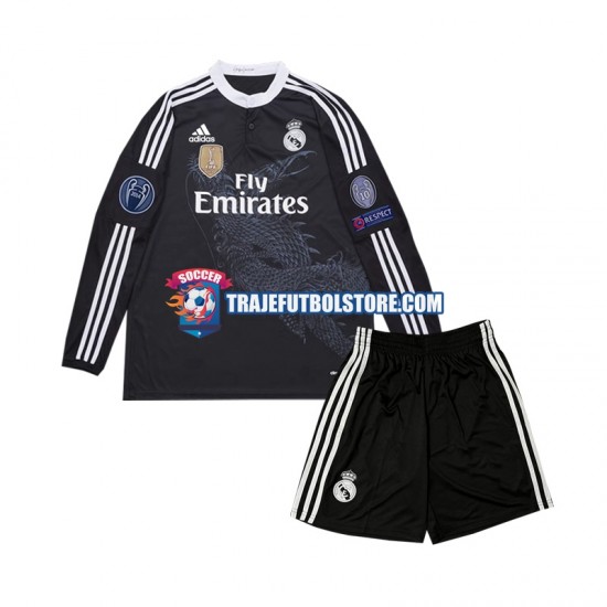 Camiseta 3ª Real Madrid 2014 Retro Niño ML