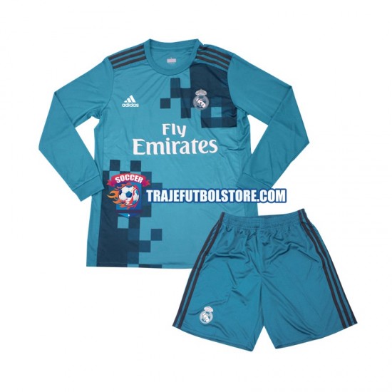 Camiseta 3ª Real Madrid 2017 Retro Niño ML
