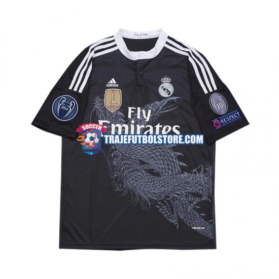Camiseta 3ª Real Madrid 2014 Retro Hombre Manga Corta