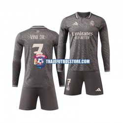 Camiseta 3ª Real Madrid Vinicius Junior 7 Niño 2024-2025 ML