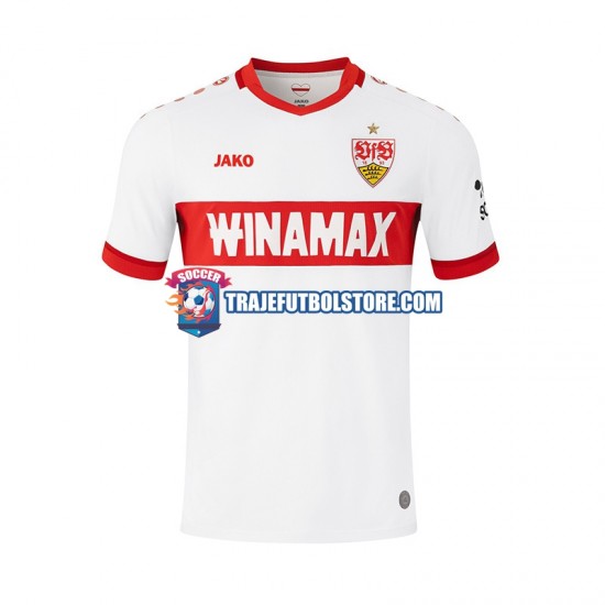 Camiseta 1ª VfB Stuttgart Hombre 2024-2025 Manga Corta