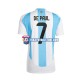 Camiseta 1ª Argentina De Paul 7 Hombre 2024 Manga Corta