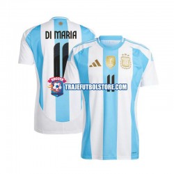 Camiseta 1ª Argentina Di Maria 11 Hombre 2024 Manga Corta