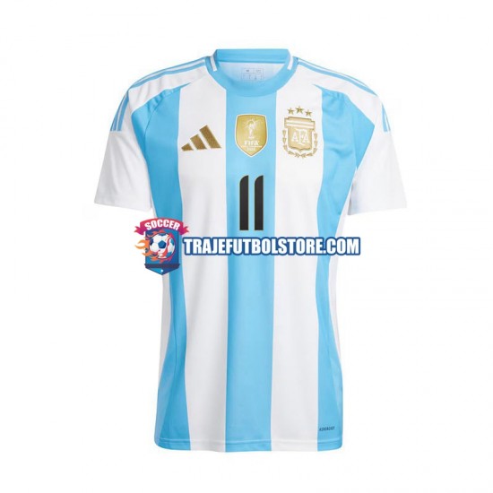 Camiseta 1ª Argentina Di Maria 11 Hombre 2024 Manga Corta