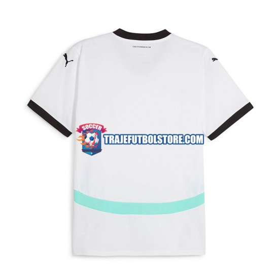 Camiseta 2ª Austria Hombre Euro 2024 Manga Corta