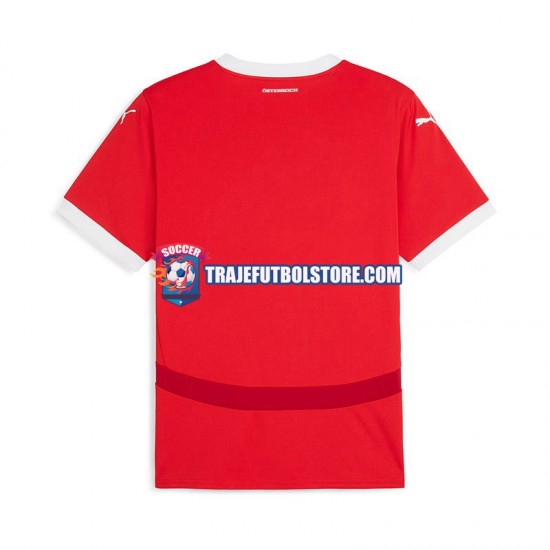 Camiseta 1ª Austria Hombre Euro 2024 Manga Corta